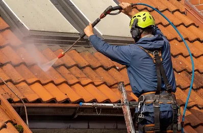Démoussage et hydrofuge de toiture à Benet